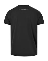 Black Half Sleeves Gym Tee FGT2604-XXL