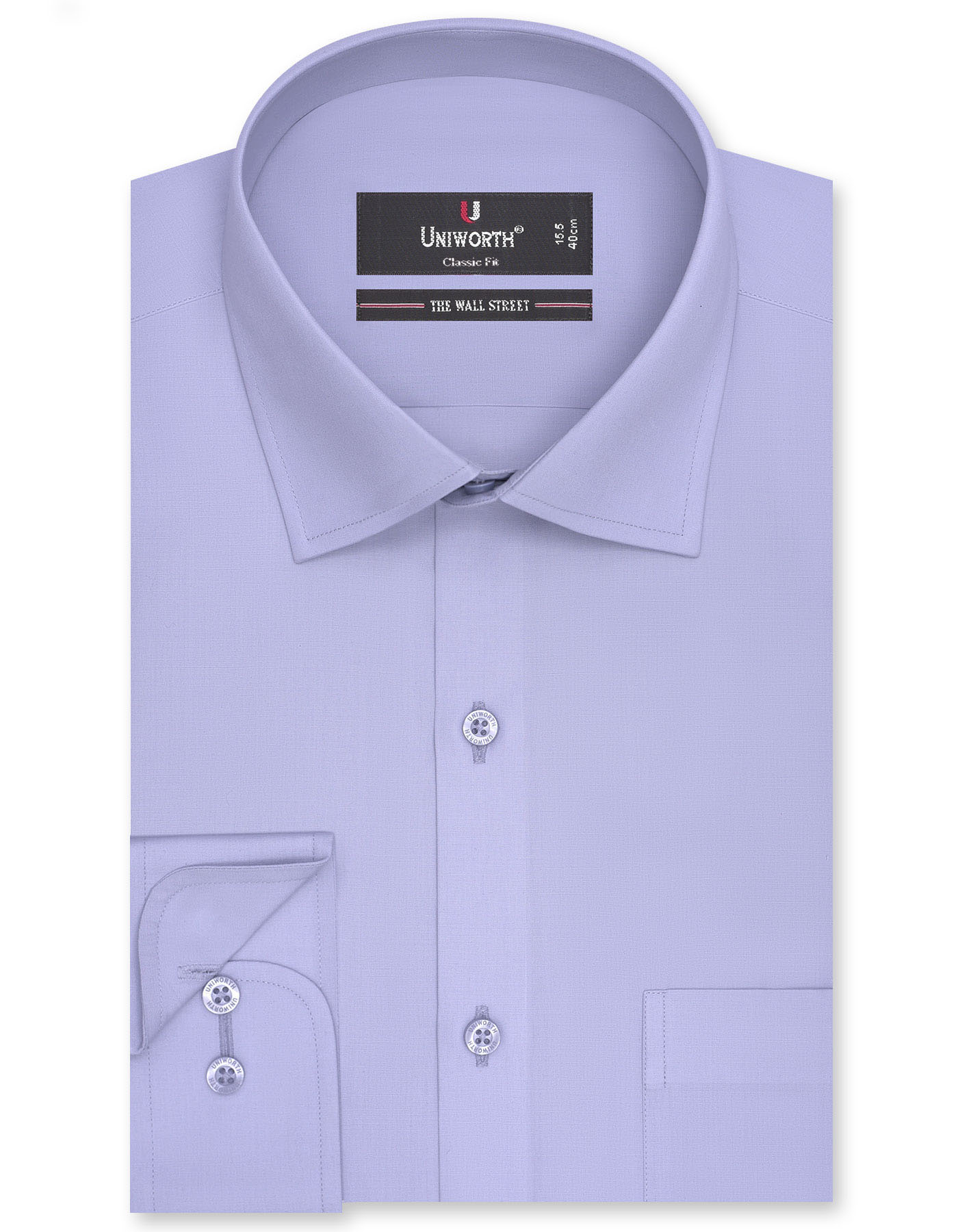 Plain Grey Regular Fit Shirt FS1006-1RF-16