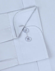 Plain L Grey Classic Fit Shirt FS1006-5RF-15.5