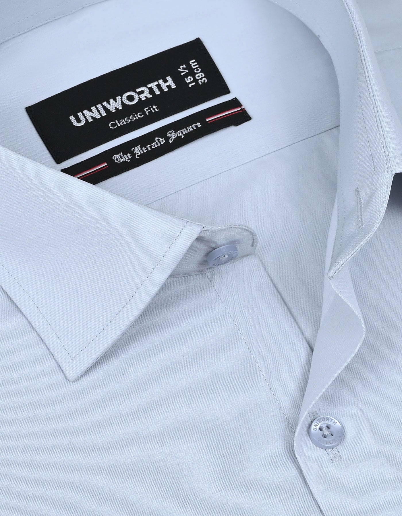 Plain L Grey Classic Fit Shirt FS1006-5RF-15