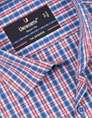 Check Blue/Red Tailored Smart Fit Shirt FS1049SF-15