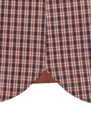 Check Maroon/Brown Classic Fit Shirt FS1053RF-17