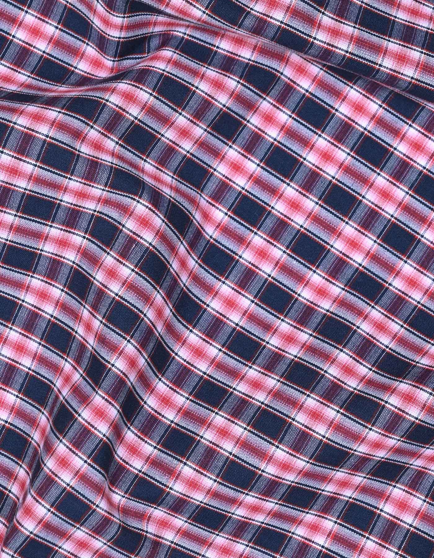 Check Navy Classic Fit Shirt FS1054-1RF-16