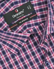 Check Navy Classic Fit Shirt FS1054-1RF-15