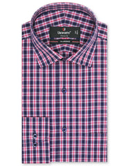 Check Navy Classic Fit Shirt FS1054-1RF-14.5