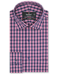 Check Navy Tailored Smart Fit Shirt FS1054-1SF-14.5