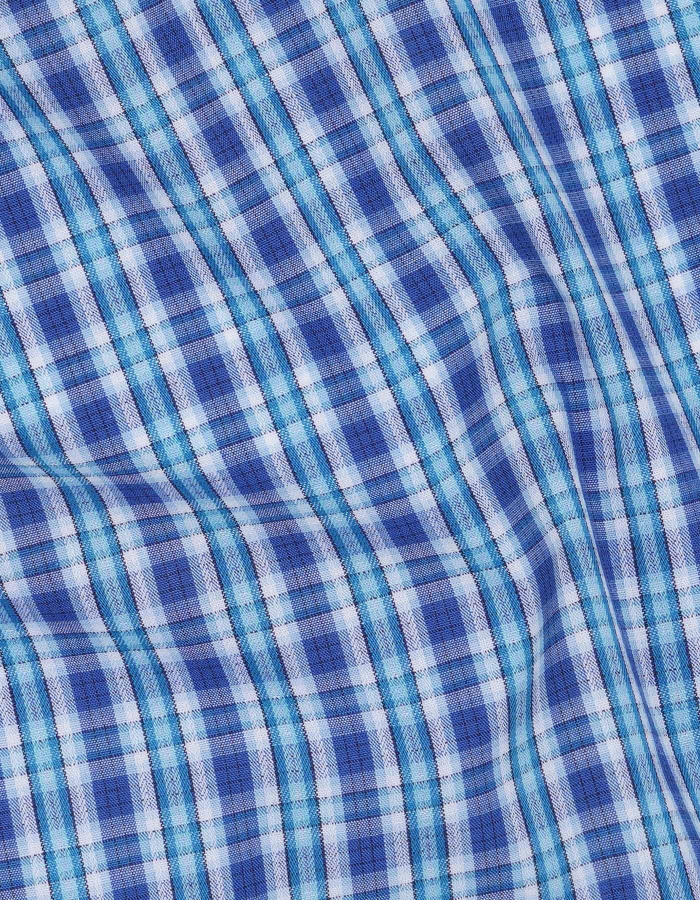 Check Blue Classic Fit Shirt FS1056RF-16