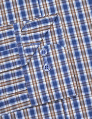 Check Blue Classic Fit Shirt FS1057RF-15.5