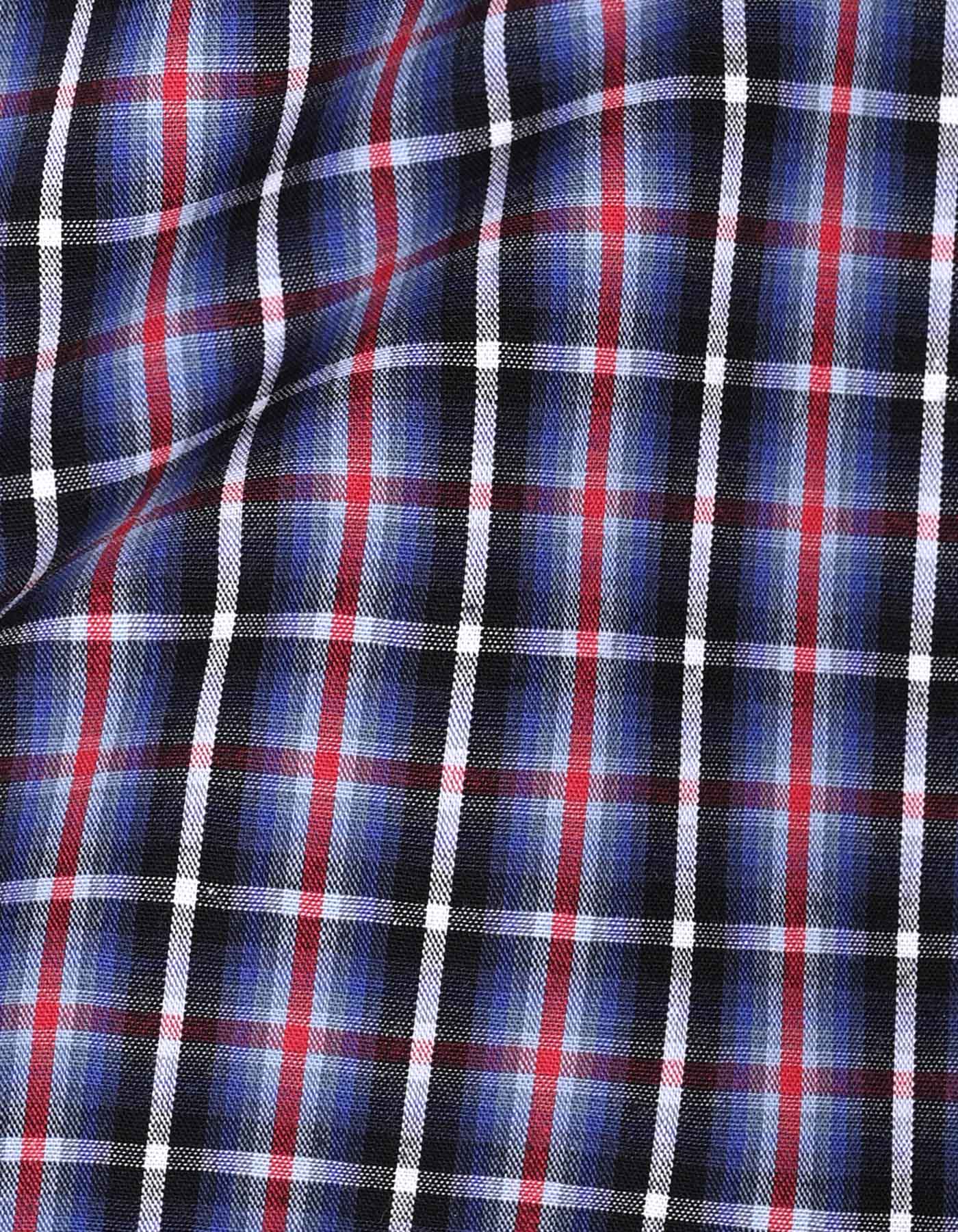 Check Blue Classic Fit Shirt FS1058RF-16