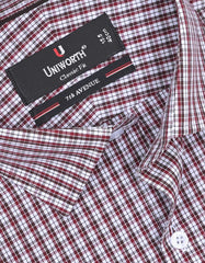 Check Maroon Classic Fit Shirt FS1062RF-15