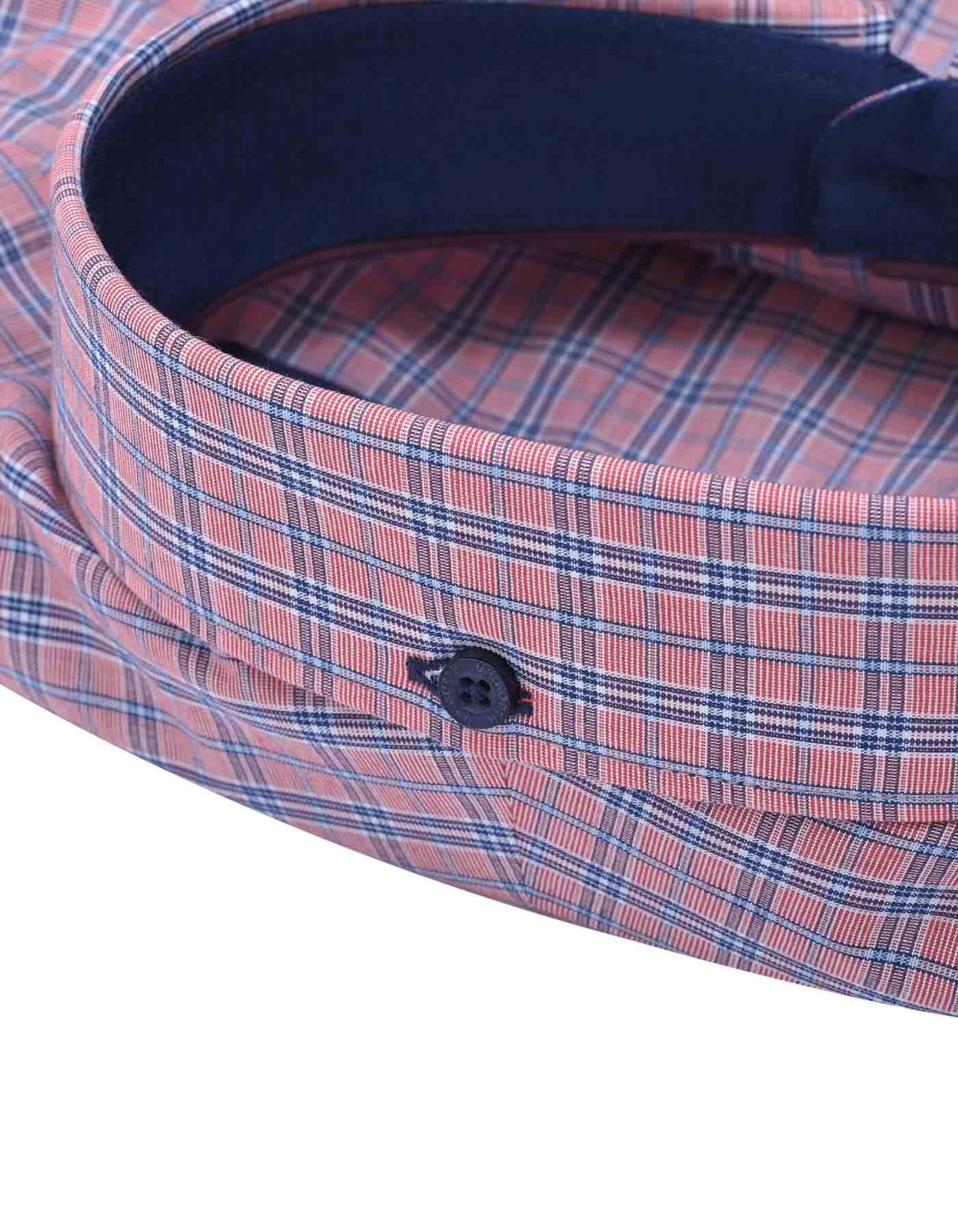 Check White/L Pink Classic Fit Shirt FS1063RF-16.5