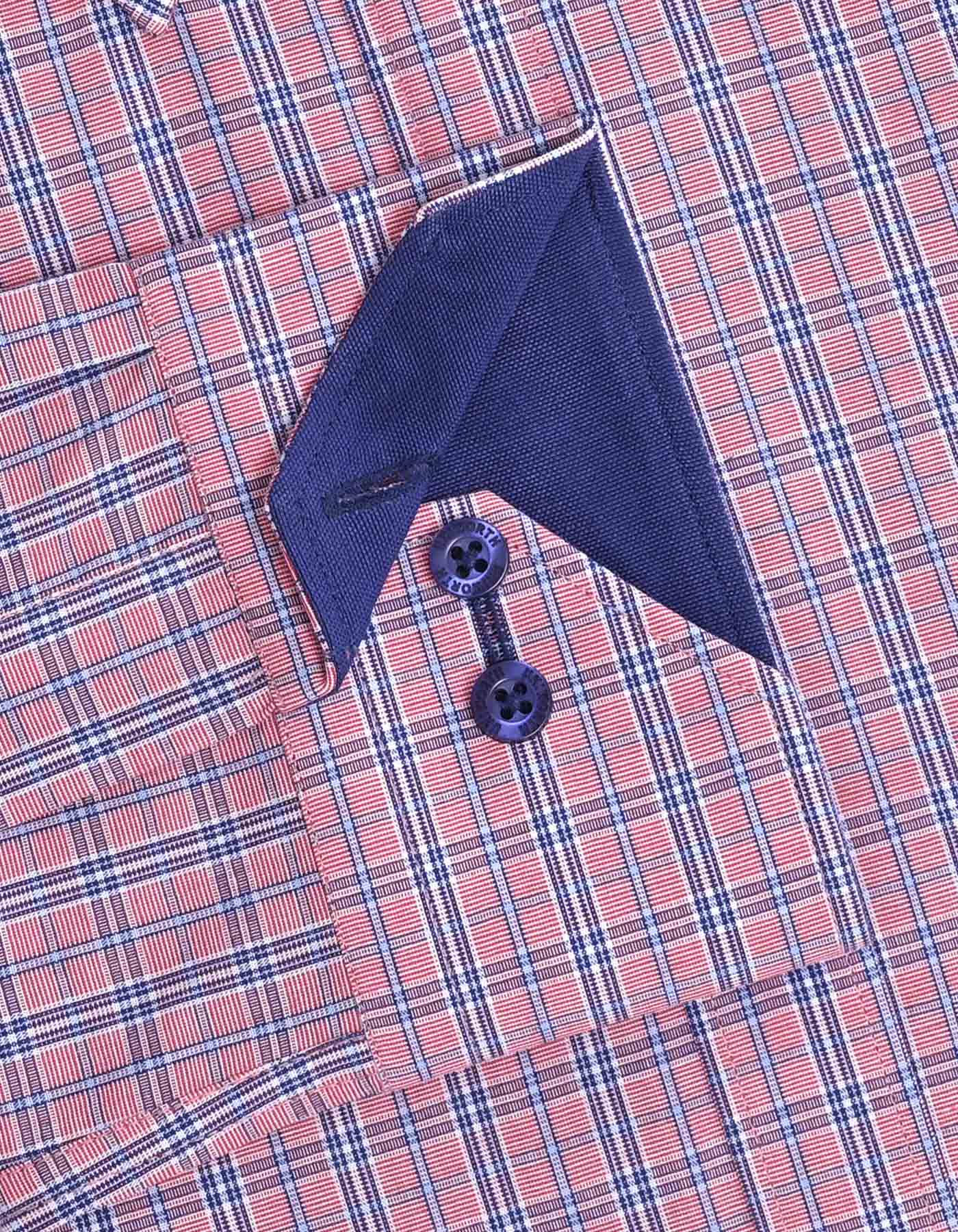 Check White/L Pink Classic Fit Shirt FS1063RF-16