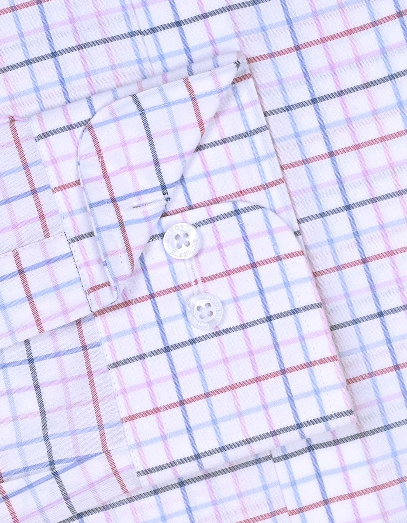 Check Blue Tailored Smart Fit Shirt FS1069SF-16