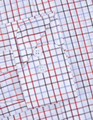 Check Maroon Classic Fit Shirt FS1071RF-15.5