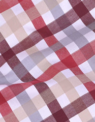 Check Maroon Classic Fit Shirt FS1074RF-16