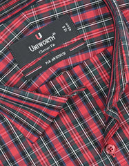 Check Red Classic Fit Shirt FS1077RF-15