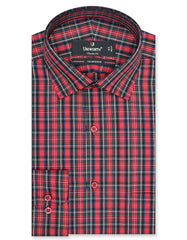 Check Red Classic Fit Shirt FS1077RF-14.5