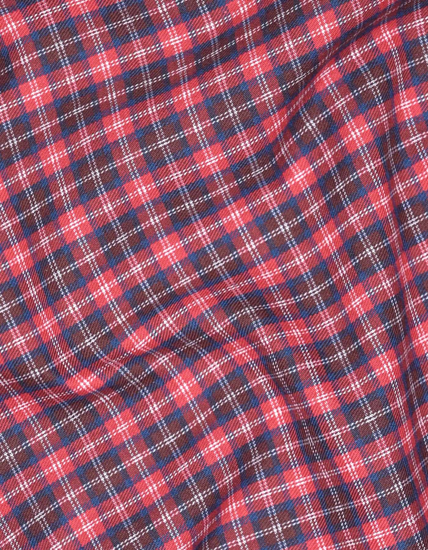 Check Red Tailored Smart Fit Shirt FS1080SF-16
