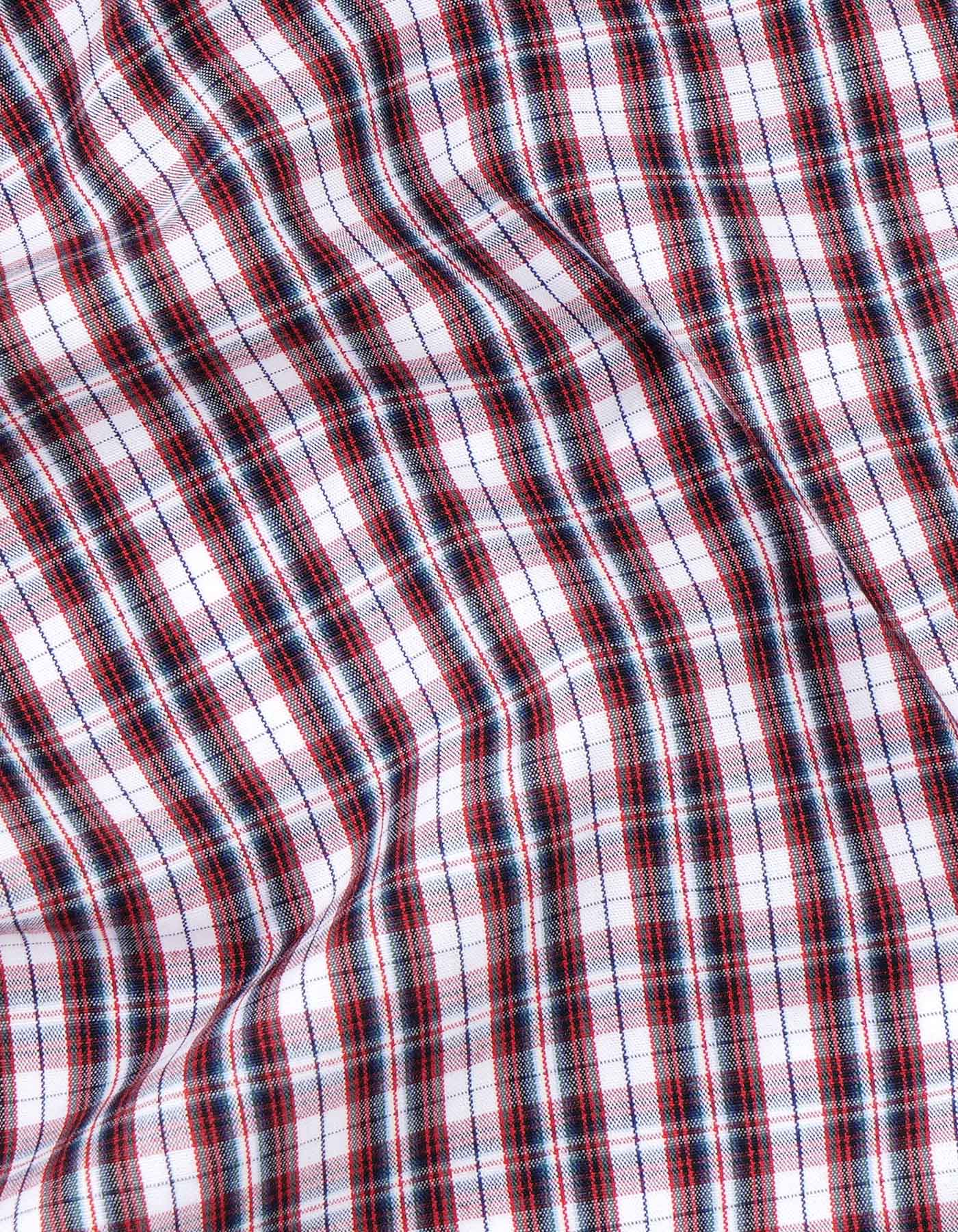 Check Maroon Classic Fit Shirt FS1081-3RF-16