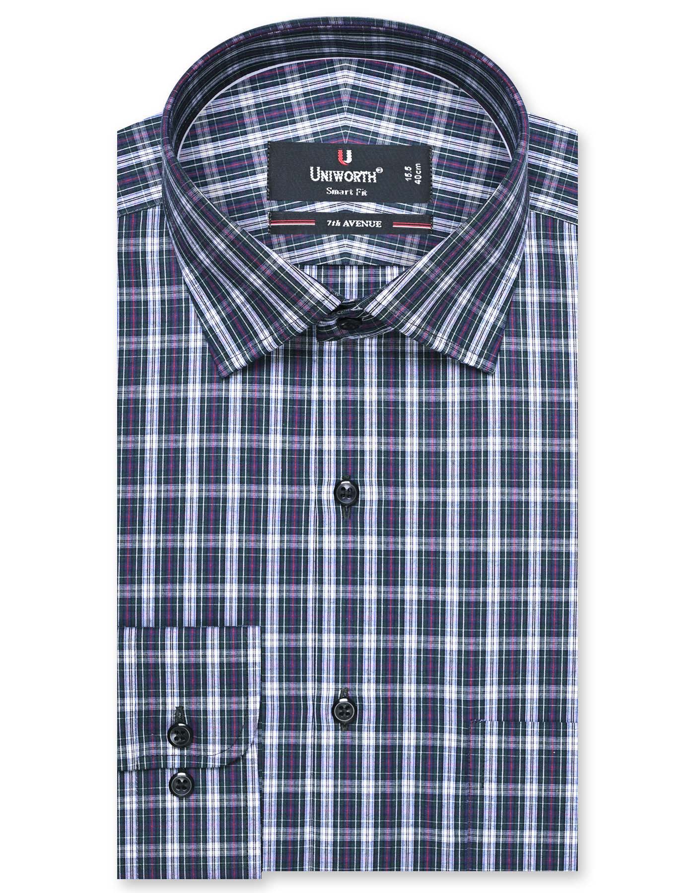 Check Green Tailored Smart Fit Shirt FS1083SF-14.5