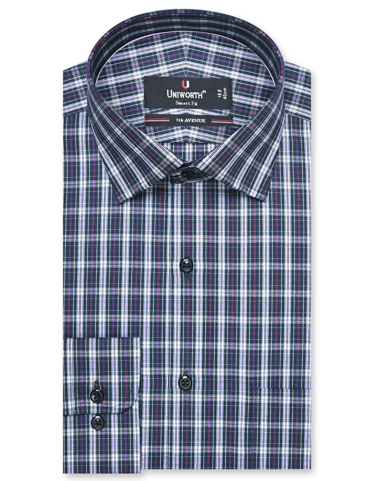 Check Green Tailored Smart Fit Shirt FS1083SF-14.5