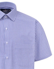 Check Blue Tailored Smart Fit Shirt FS1091SH-15.5