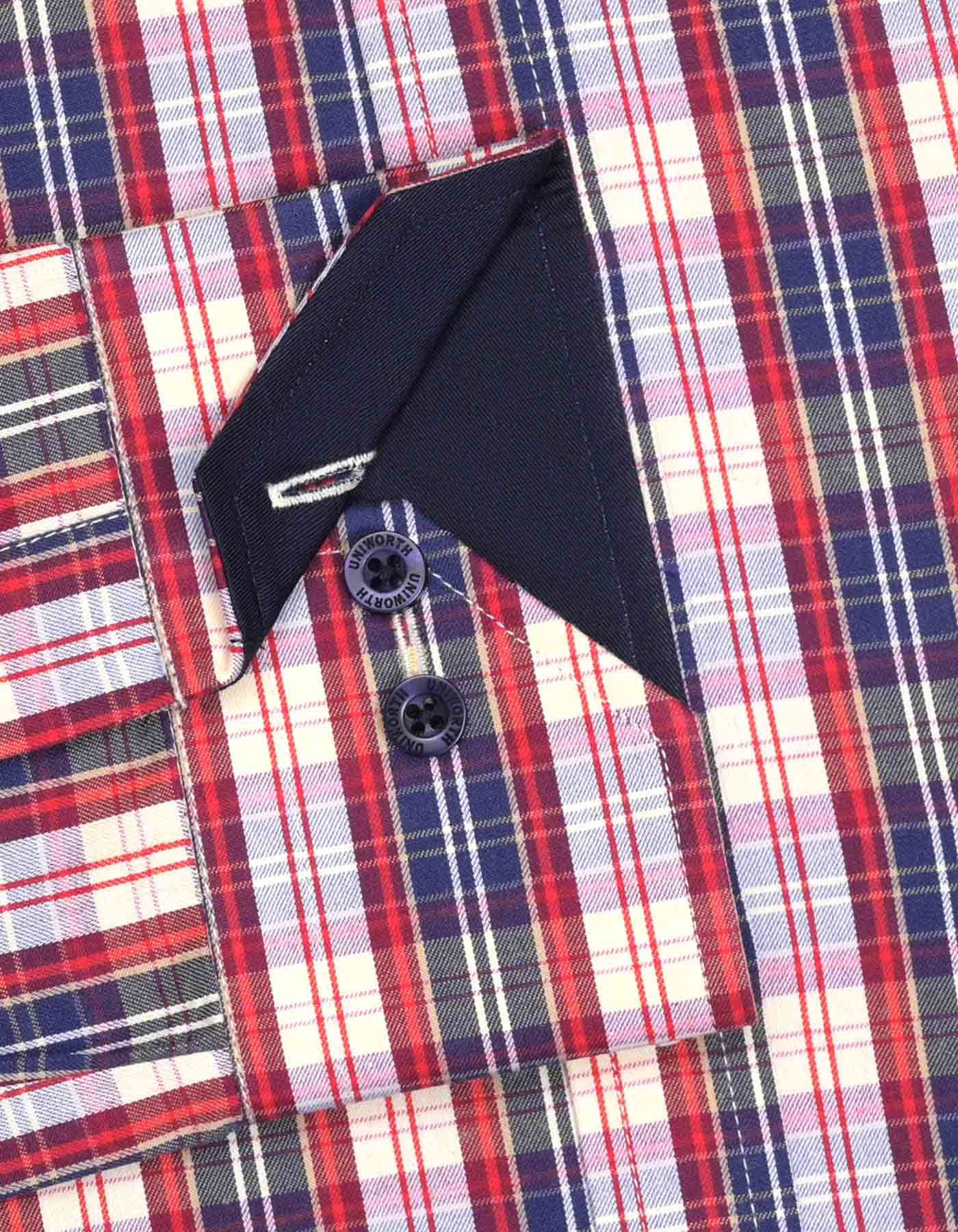 Check Yellow Tailored Smart Fit Shirt FS1092SF-15.5