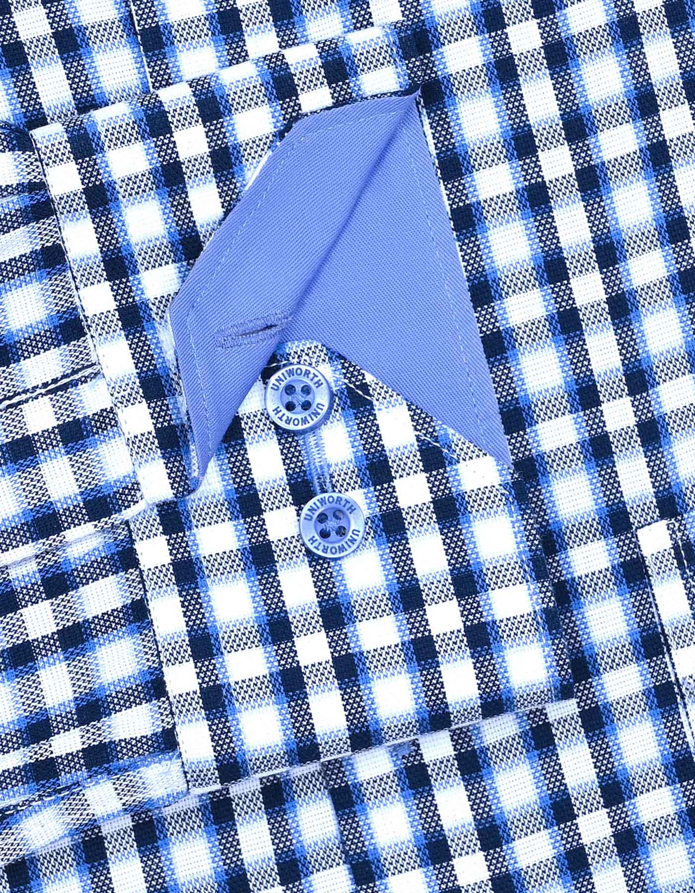 Check Blue Tailored Smart Fit Shirt FS1094SF-16