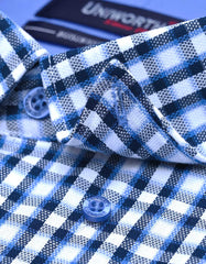 Check Blue Tailored Smart Fit Shirt FS1094SF-15.5