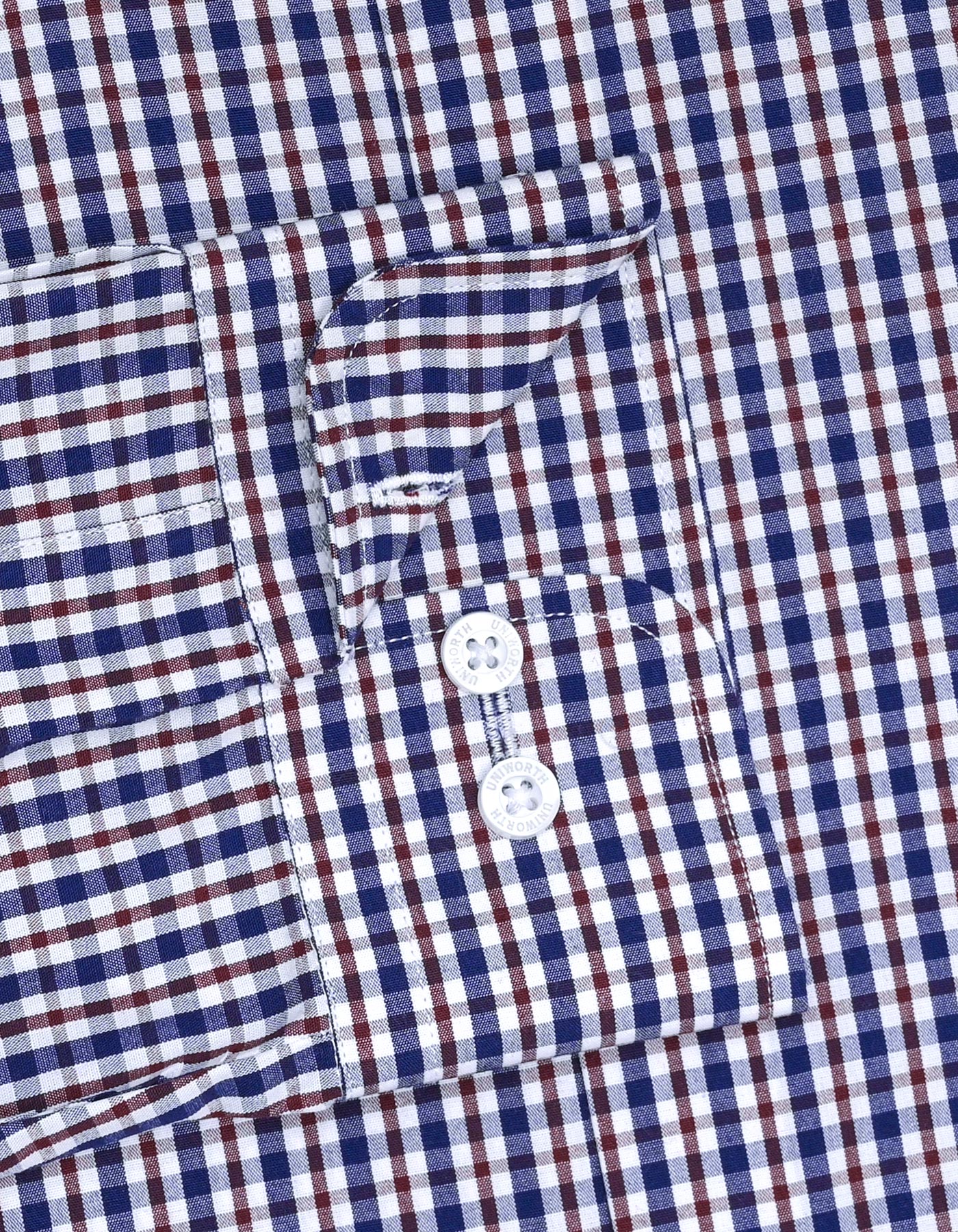 Check Brown Classic Fit Shirt FS1095RF-15.5