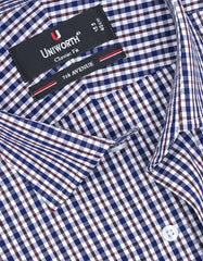 Check Brown Classic Fit Shirt FS1095RF-15