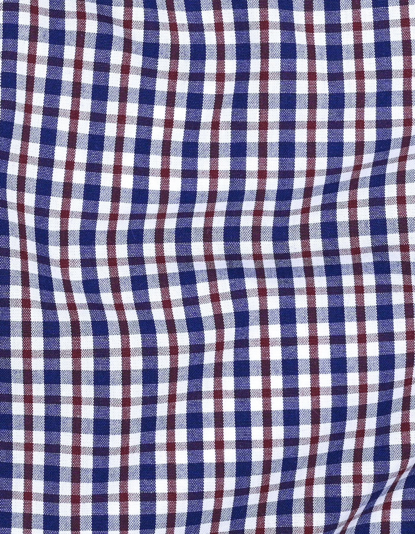 Check Brown Tailored Smart Fit Shirt FS1095SF-16