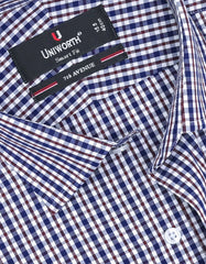 Check Brown Tailored Smart Fit Shirt FS1095SF-15