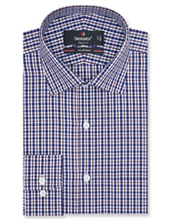 Check Brown Tailored Smart Fit Shirt FS1095SF-14.5