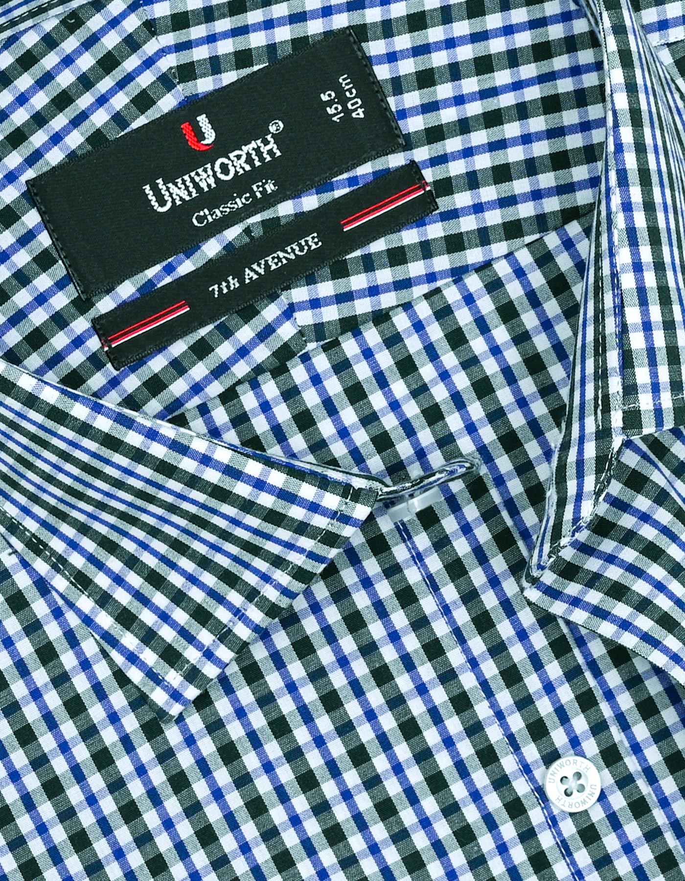 Check Green Classic Fit Shirt FS1096RF-15