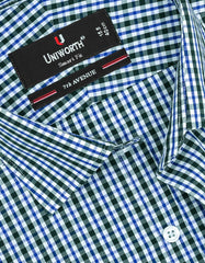 Check Green Tailored Smart Fit Shirt FS1096SF-15