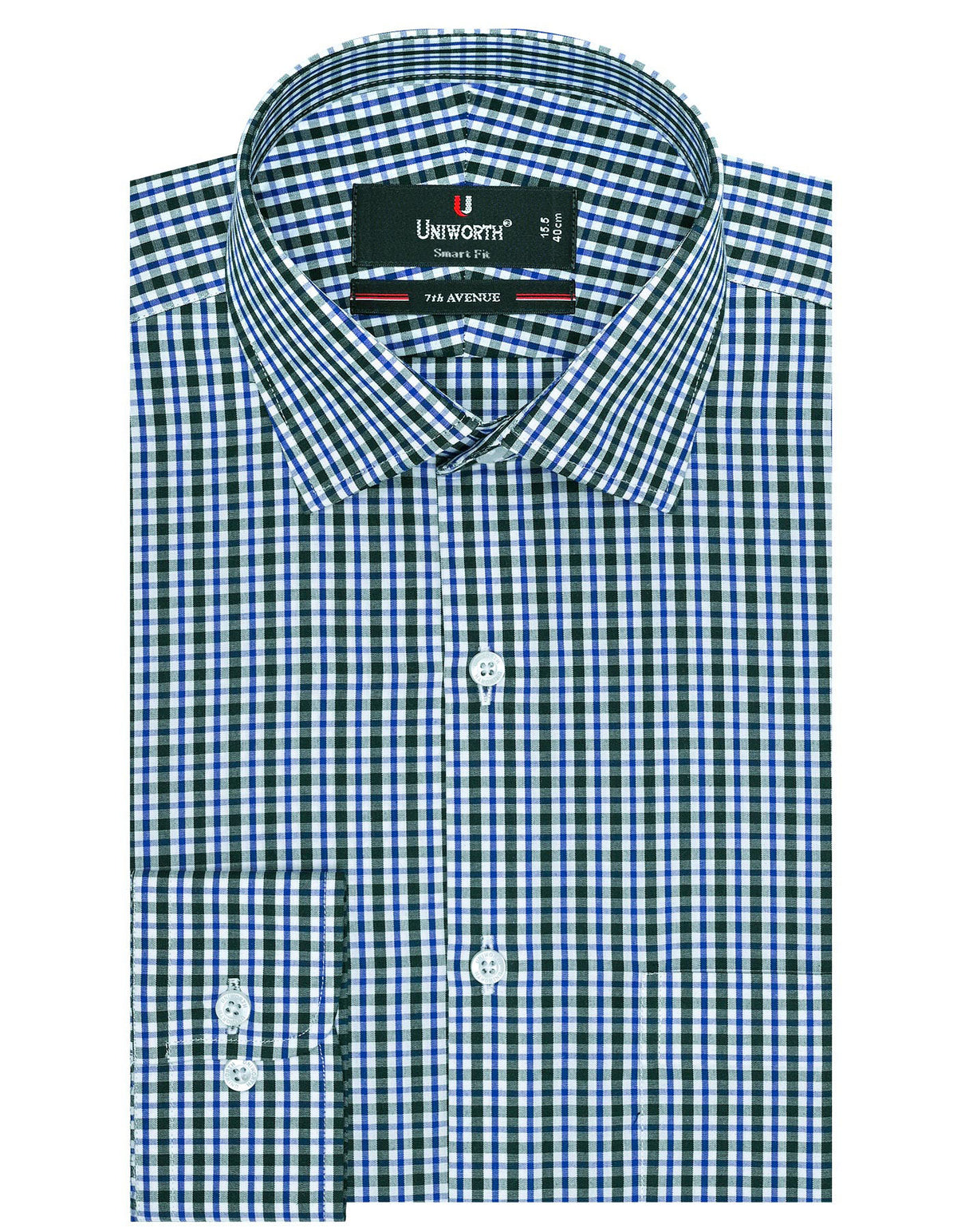 Check Green Tailored Smart Fit Shirt FS1096SF-14.5