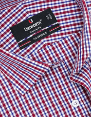 Check Maroon Classic Fit Shirt FS1097RF-15