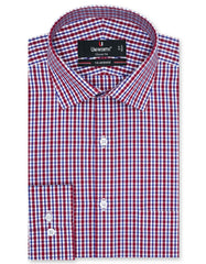 Check Maroon Classic Fit Shirt FS1097RF-14.5