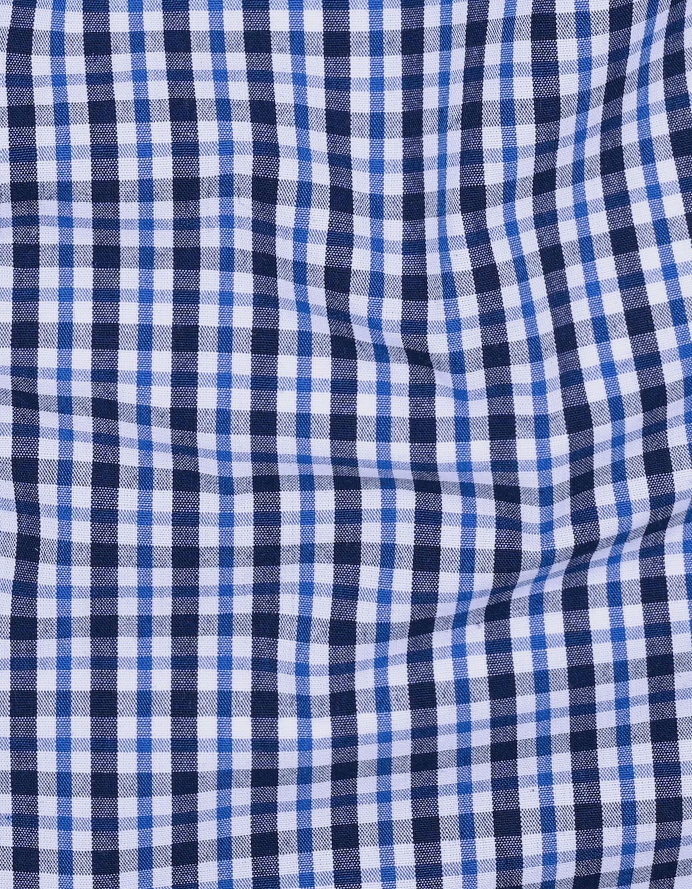 Check Navy Tailored Smart Fit Shirt FS1098-1SF-16