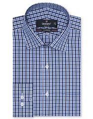 Check Navy Tailored Smart Fit Shirt FS1098-1SF-14.5