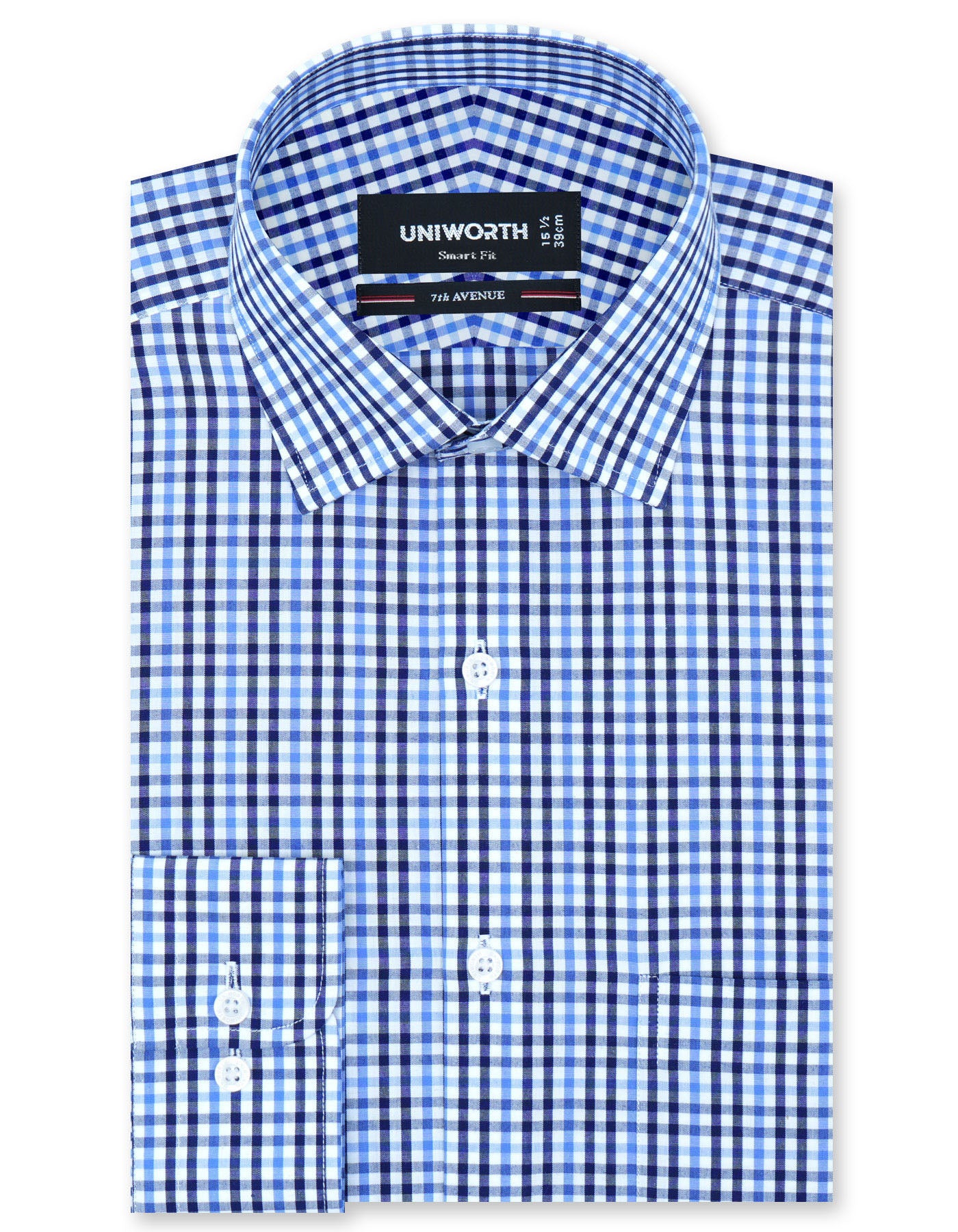 Check Sky Smart Fit Shirt FS1099SF-14.5