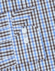 Check Brown Tailored Smart Fit Shirt FS1100-1SF-15.5