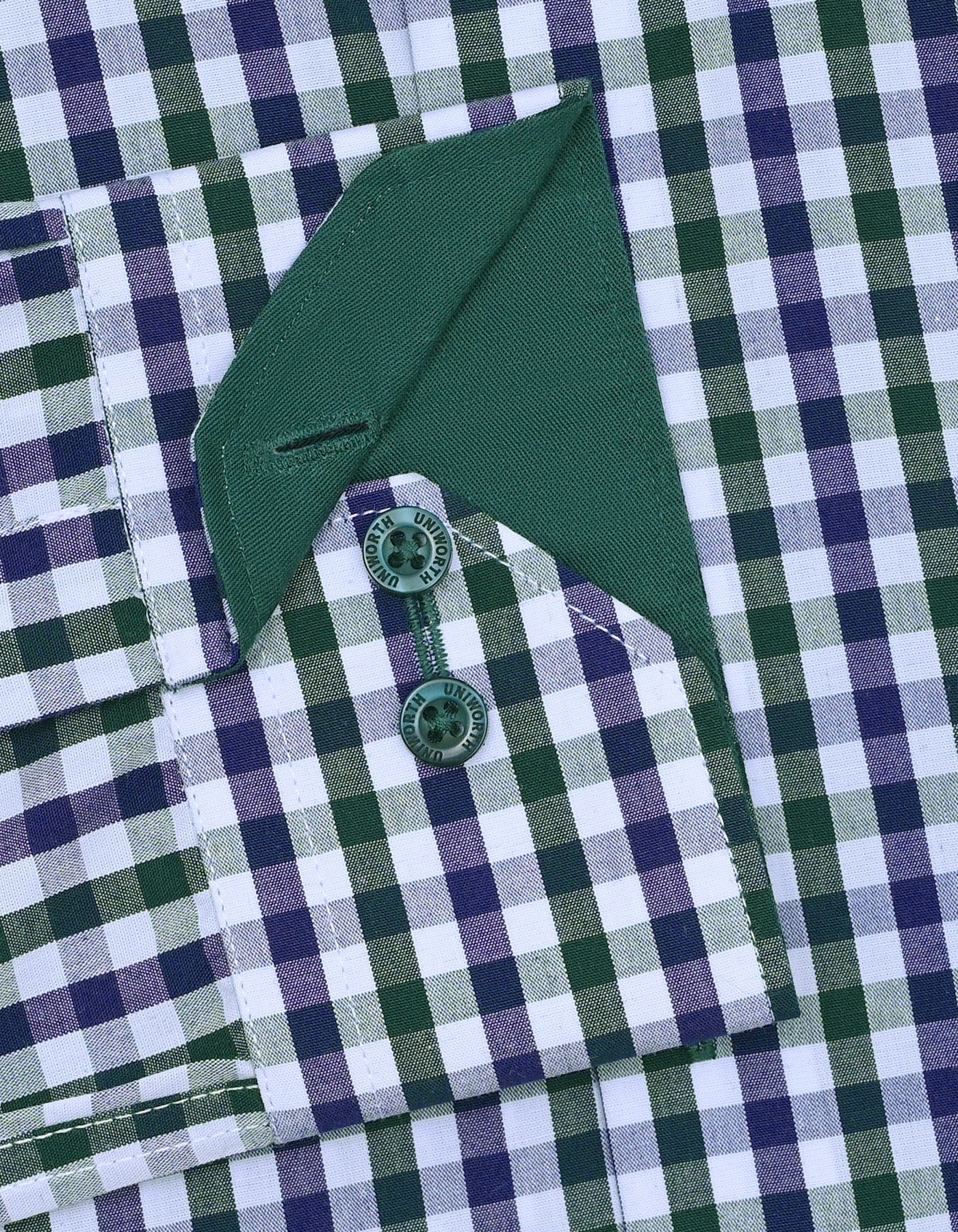 Check D Green Tailored Smart Fit Shirt FS1101SF-16