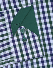 Check D Green Tailored Smart Fit Shirt FS1101SF-16