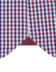 Check Maroon Tailored Smart Fit Shirt FS1102SF-16