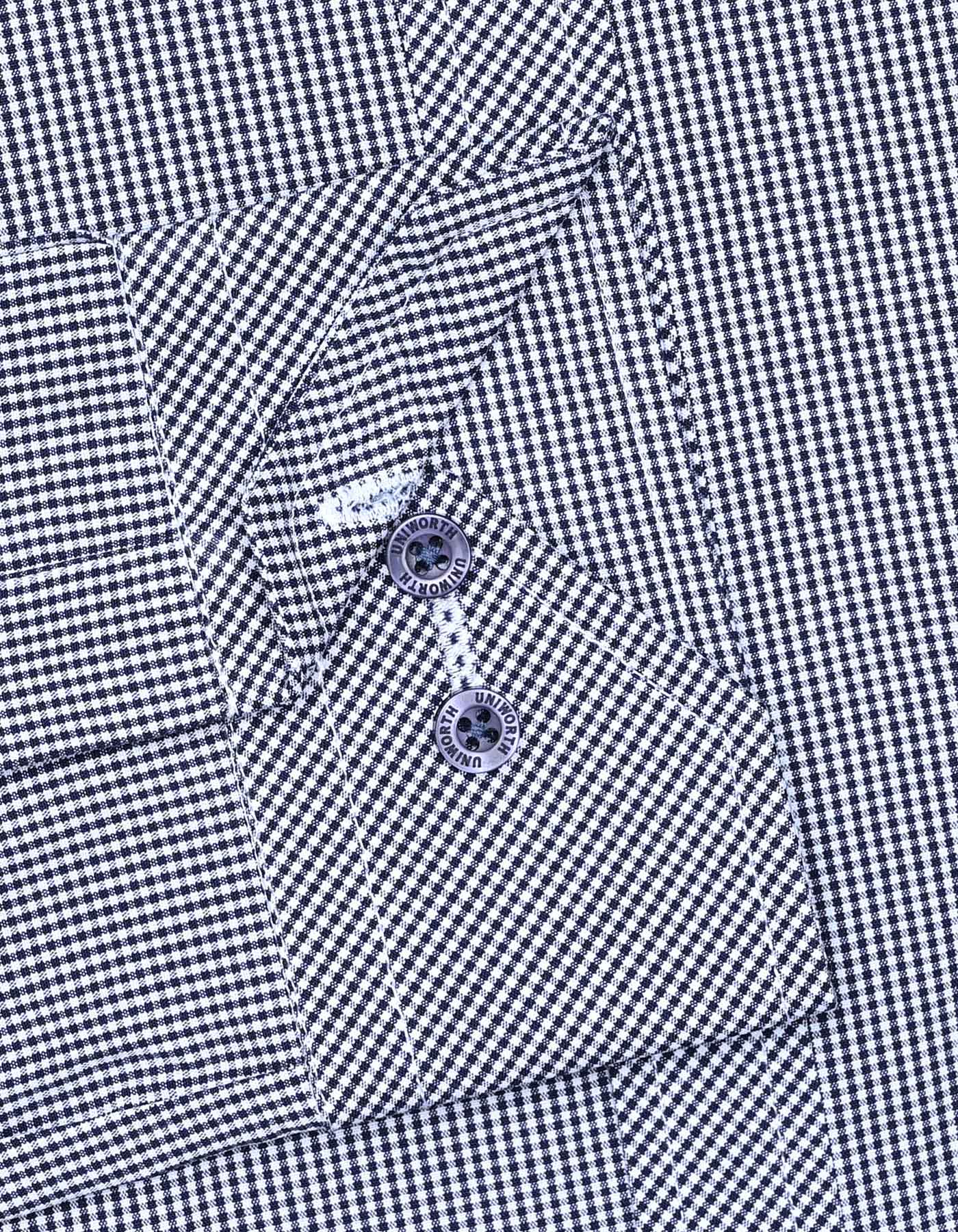 Check Navy Classic Fit Shirt FS1104RF-15.5