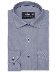 Check Navy Classic Fit Shirt FS1104RF-14.5