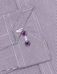 Check Purple Classic Fit Shirt FS1105RF-15.5