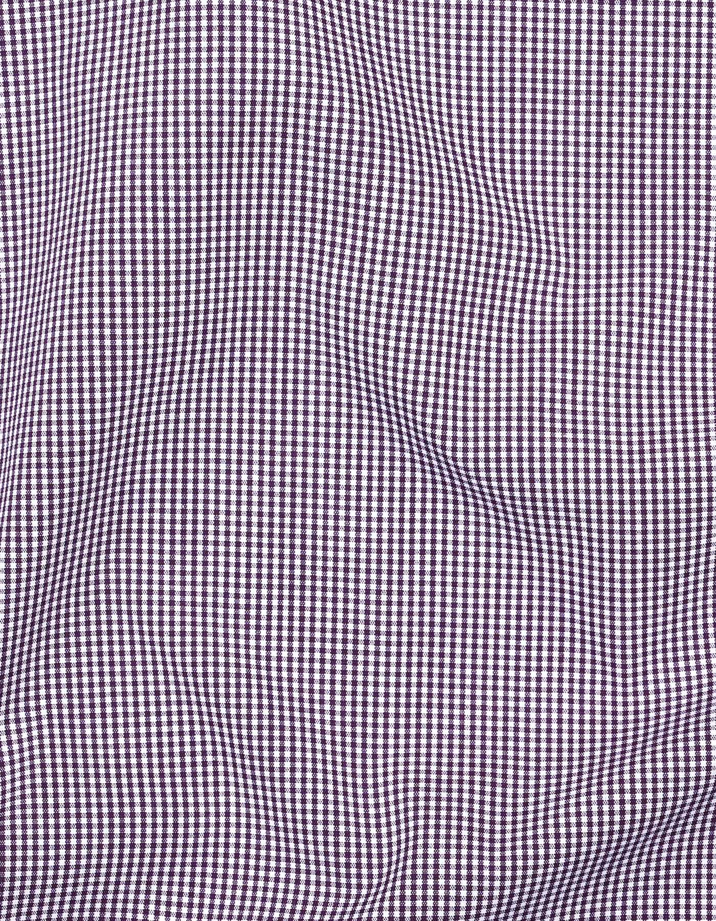 Check Purple Tailored Smart Fit Shirt FS1105SF-16